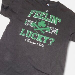 Majestic Chicago Cubs Feelin’ Lucky T-Shirt Size XL MLB St. Patrick’s Day